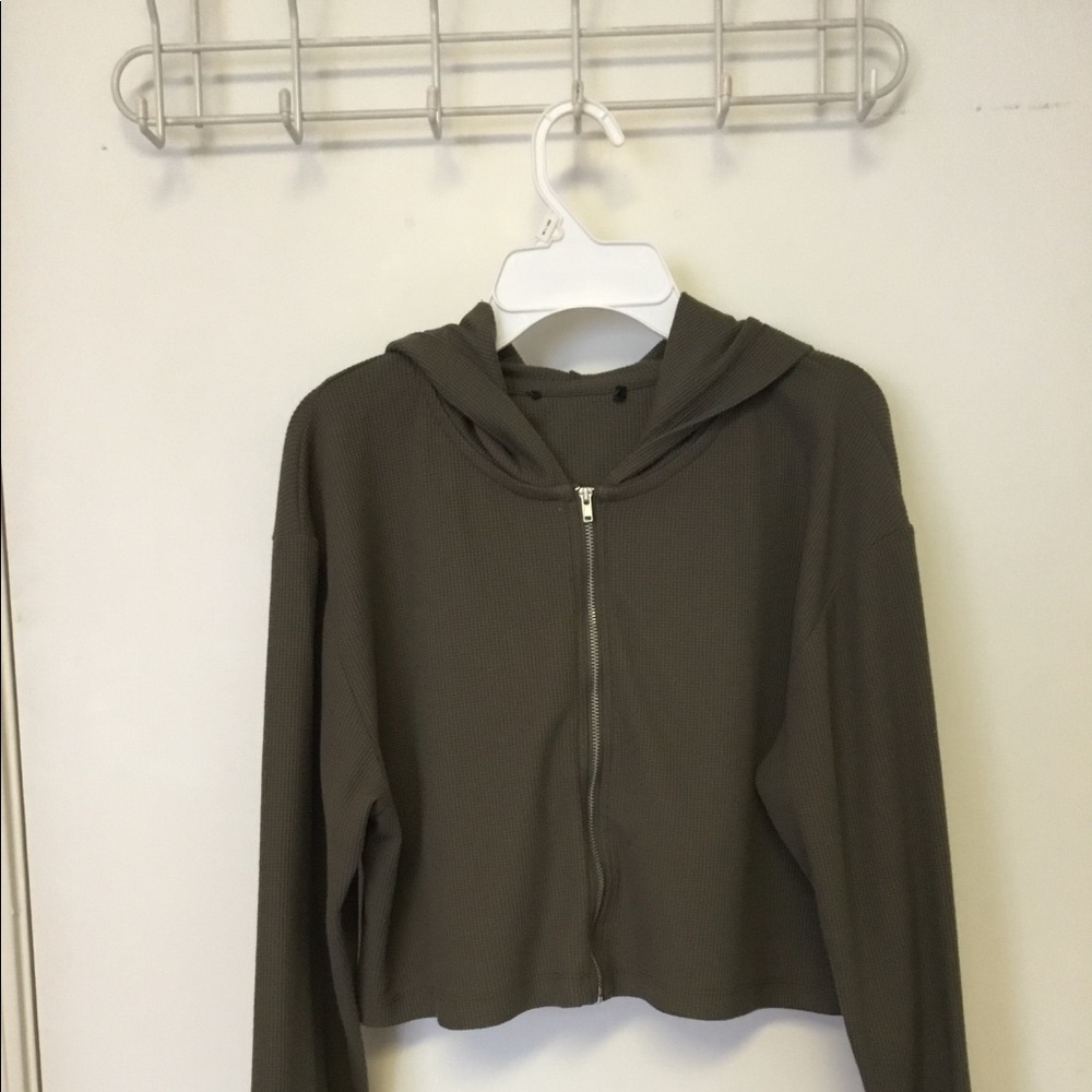 Army Green Waffle Knit Thermal